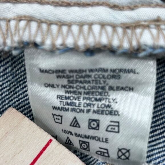 Lands‎ End Men's Size 35x30.5 Original Fit Narrow Leg Medium Wash Solid Denim - Picture 11 of 11